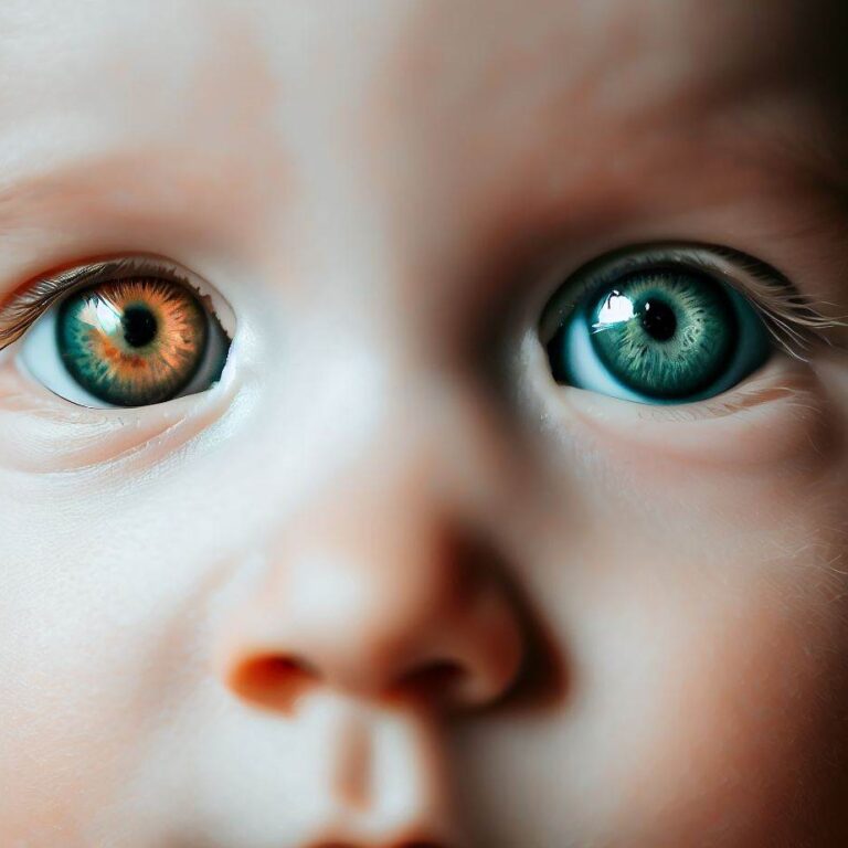 Când se schimbă culoarea ochilor la bebeluși